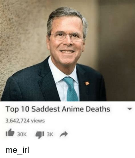 Top 10 Saddest Anime Deaths 3642724 Views 30k 3k Anime Meme On Meme