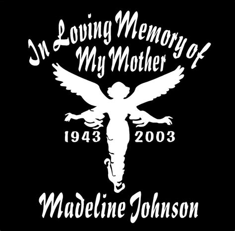 In Loving Memory Decal Templates Addictionary