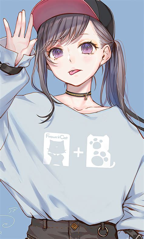 1280x2120 Anime Girl Sweater Hoods 4k Iphone 6 Hd 4k Wallpapers