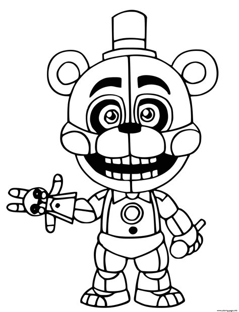Freddy Coloring Page Printable