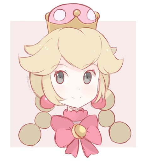 Super Mario Bros Princess Peachette Sketch By Chocomiru02 Anime