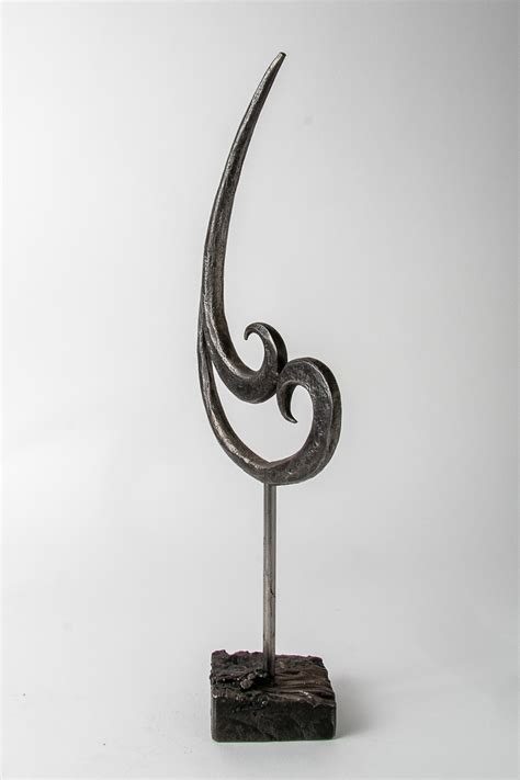 69 Forged Iron And Stainless Steel Sculpture