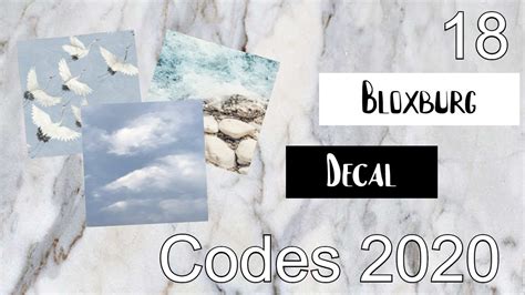 Aesthetic Bloxburg Decal Codes Roblox Youtube Theme Flying