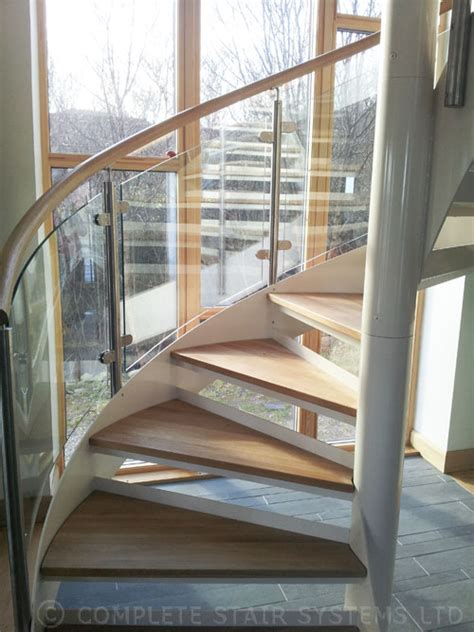 A shape made up of curves, each one above or wider than the one before: Spiral Staircase Scotland | Ullapool Project with Curved ...
