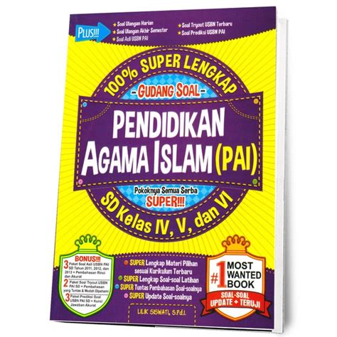 Soal kurnas materi pelajaran materi pelajaran sd materi pelajaran pkn kelas 1 sd/mi tematik. Jual 100% Super Lengkap Gudang Soal Pendidikan Agama Islam ...