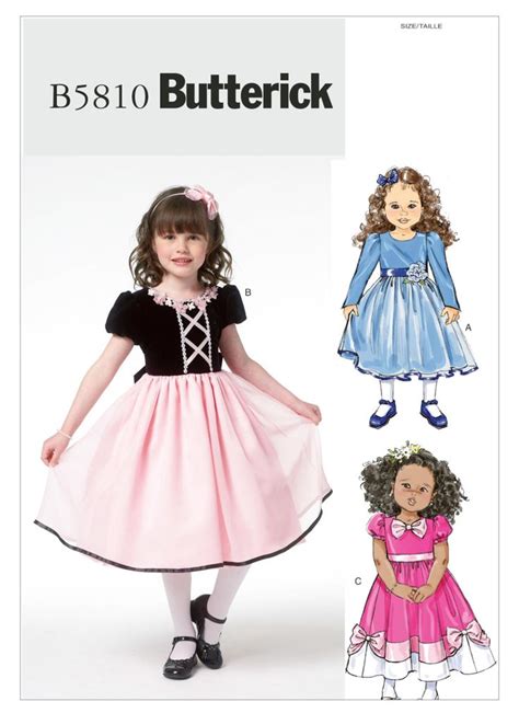 B5810 Butterick Patterns Girl Dress Patterns Girls Dresses