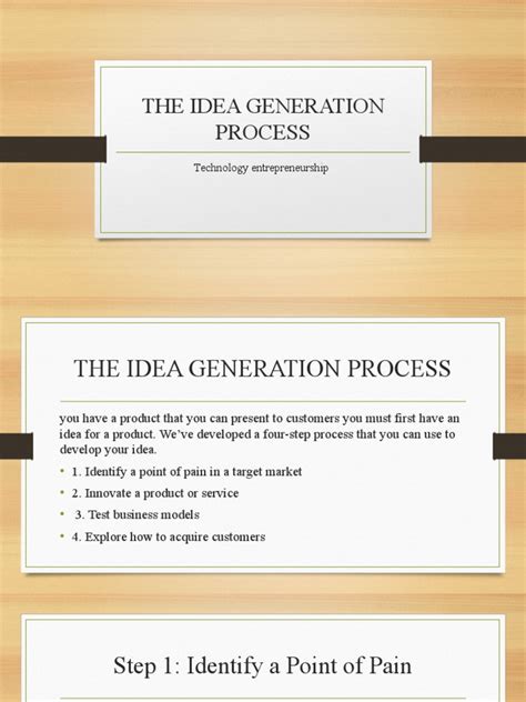The Idea Generation Process Pdf Innovation Marketing