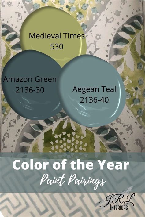 Coloration Of The 12 Months 2021 Aegean Teal Greenville Pro Painters