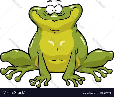 Smiling Frog Royalty Free Vector Image Vectorstock