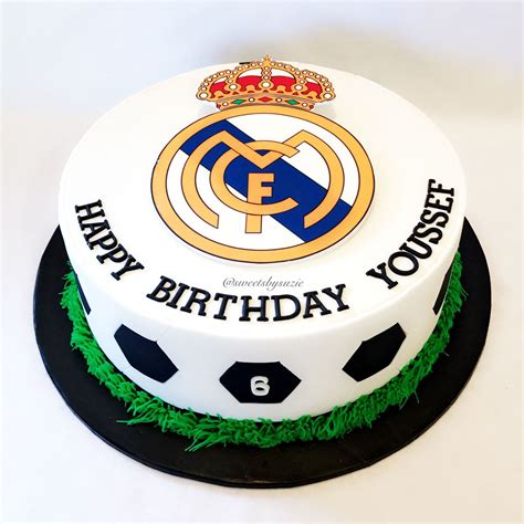 Real Madrid Soccer Birthday Cake Made By Sweetsbysuzie In Melbourne