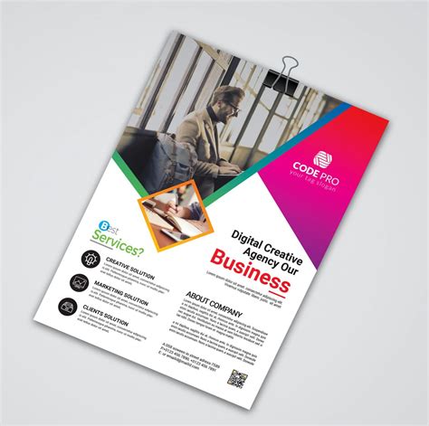 Montego Stylish Business Flyer Design Template 001640 Template
