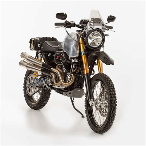 The little he was told was this was a build done either by or for the factory supposedly for the purpose of exploring production possibilities and was one of only two made. Harley-Davidson Dual Sport - way2speed