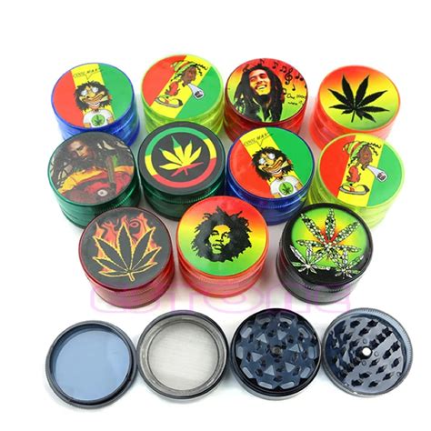 new 2 4 layer leaf herbal herb tobacco grinder smoke spice crusher hand muller good quality in