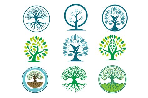 Tree Logos Graphic By Graphicrun123 · Creative Fabrica
