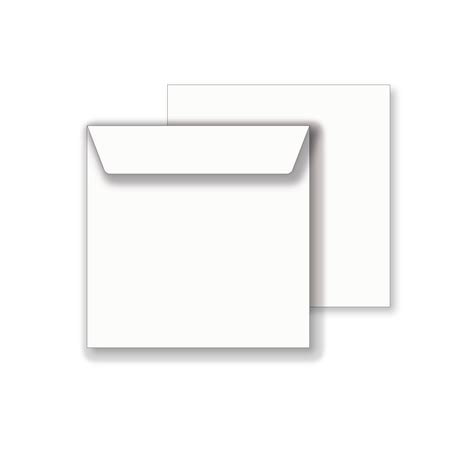 Essentials Square White Envelopes 111mm X 111mm