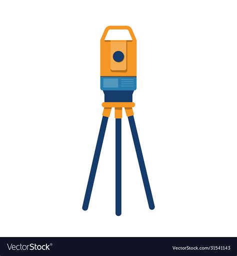 Theodolite Surveying Instrument Geodesy Royalty Free Vector