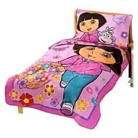 Find all of it here. Dora Bed and Bedding - Little Girl Dora Canopy Toddler Bed