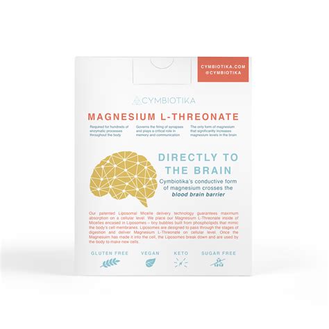Cymbiotikas Fat Encased Magnesium L Threonate Offers Boosted