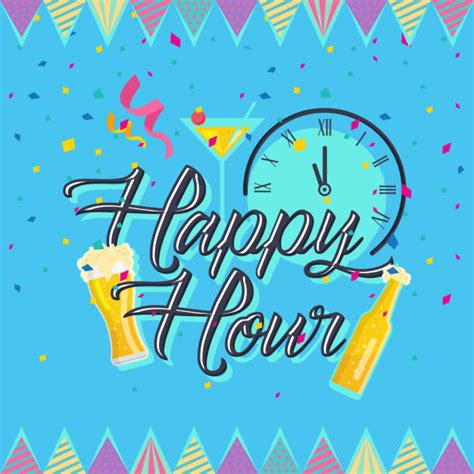 Happy Hour Illustrations Royalty Free Vector Graphics And Clip Art Istock