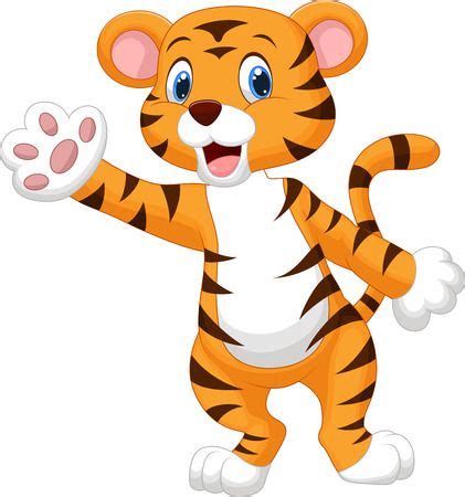 Cute Tiger Cartoon Royalty Free Cliparts Vectors And Stock