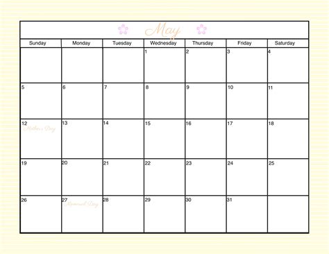 Free Calendars To Print Without Downloading Template Calendar Design