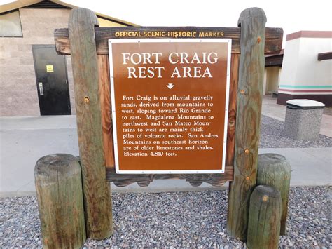 Fort Craig Rest Area Historic Marker I 25 Southbound Rest Flickr