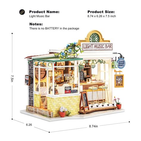 Rolife Diy Miniature Dollhouse Kit With Led 124 Scale Tiny House