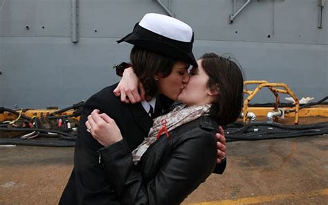 Women Sailors Share First Gay Kiss In Us Navy Telegraph