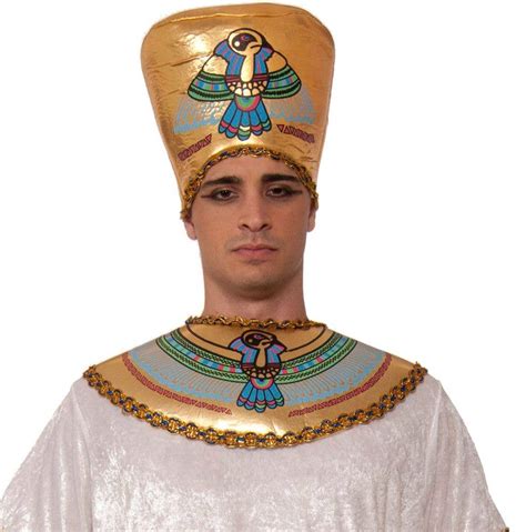 White Egyptian Pharaoh Costume Gold Egyptian King Dress Up For Men