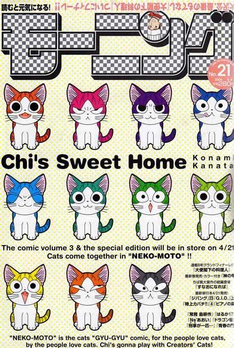 An Advertisement For Chis Sweet Home With Cats In Different Colors And