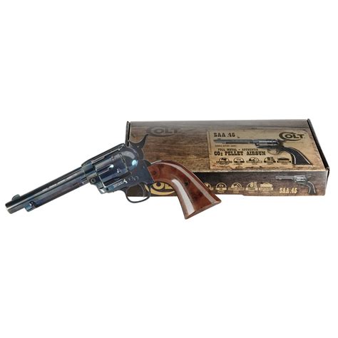 Colt Single Action Army 45 Blue Co2 Revolver Kal 45mm Diabolo