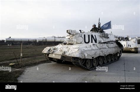 7th March 1994 During The War In Bosnia A Danish Leopard 1a5 Main