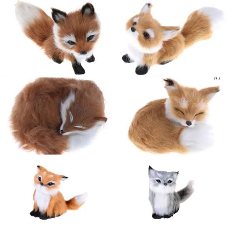 Cute Simulation Pink Nine Tails Fox Model Plasticandfur Real Life Tail Fox Doll T About