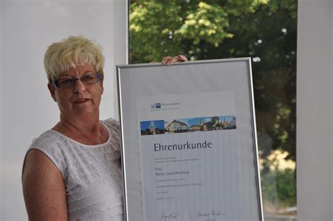 45 Jähriges Arbeitsjubiläum Unserer Kollegin Frau Marie Luise Herzberg
