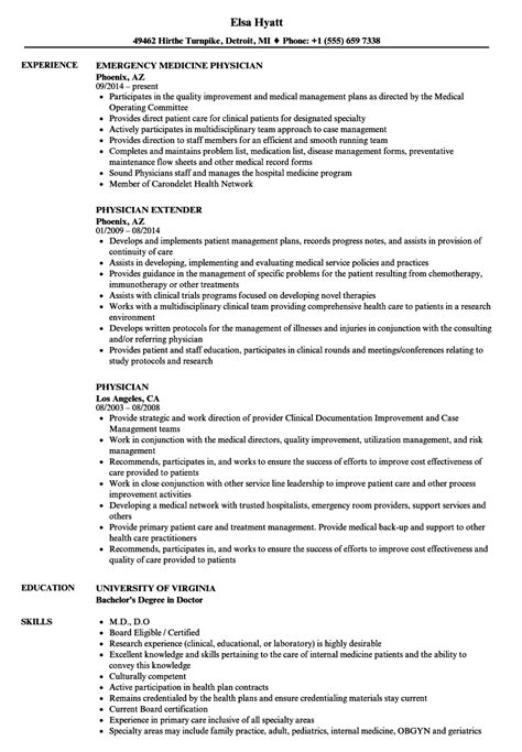 What you need to do is to study the description and requirements for the job which are posted by the recruiter. Medical Doctor Resume Sample | Master of Template Document