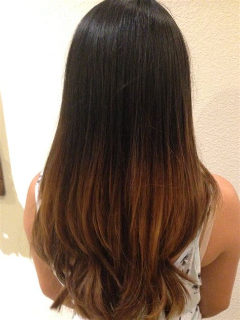 Every woman in this world has the same chance in enjoying sporting the cool looks of ombre hair and race should. asian straight hair ombre - Sök på Google | Hair color ...