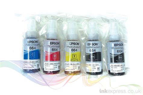 Epson Original 664 Ink Bottle Set Cmy 2 X Black For Ecotank