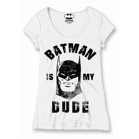 Batman T Shirt Batman Is My Dude Girl L T Shirt Cotton Division Dc Comics