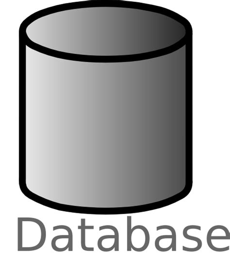Database Symbol Labelled Clipart I2clipart Royalty Free Public