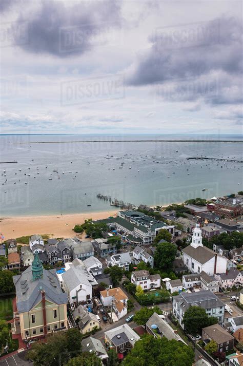 Overview Of Town And Harbour Provincetown Cape Cod Massachusetts
