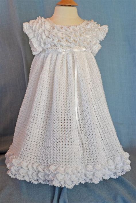 Hand Crafted Christeningbaptismblessing Gown From Cherry Hill Crochet