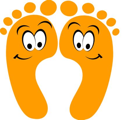 Orange Happy Feet Clip Art At Vector Clip Art Online