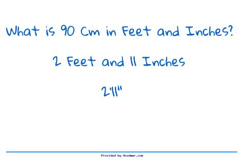 What Is 90 Cm In Feet And Inches