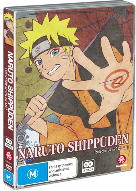 Naruto Shippuden Collection 34 Eps 431 444 Dvd Madman Entertainment