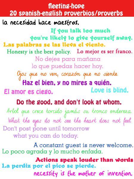 Spanish English Proverbs 2 Proverbs Inspirational Words Wisdom Quotes
