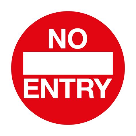 No Entry Non Slip Floor Sign First Safety Signs