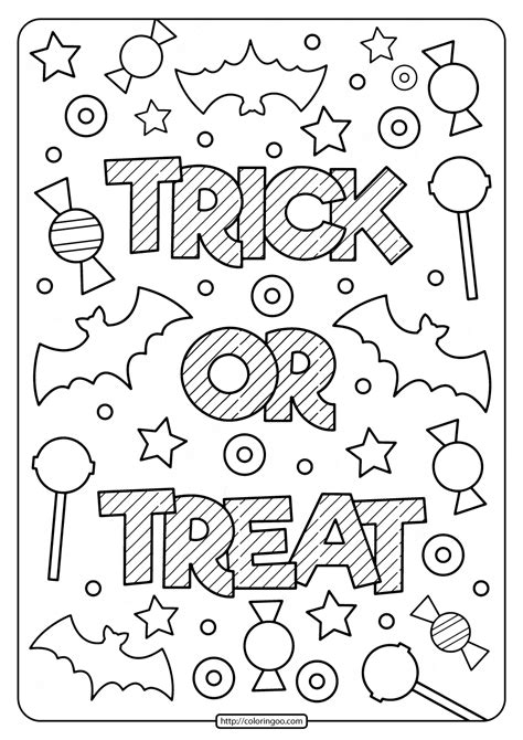Printable Trick Or Treat Coloring Pages Free Printable Coloring Pages 454
