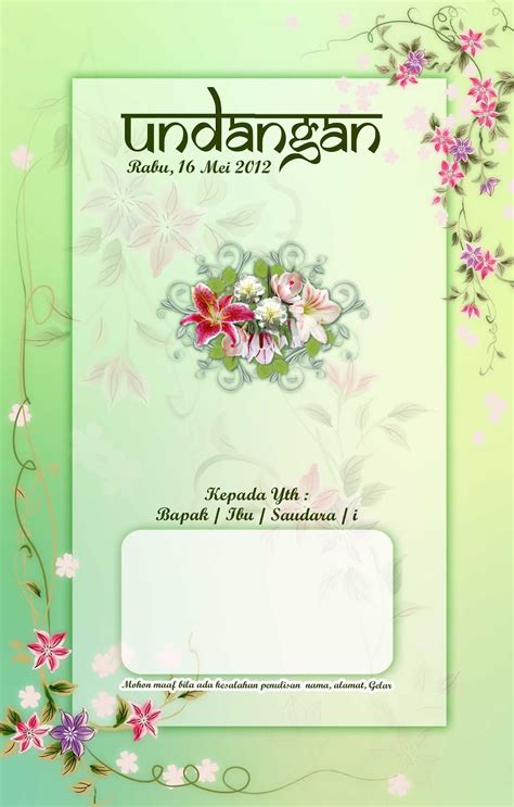 … namun, pada undangan maple card di desain lebih anggun dengan hiasan penuh dengan bunga. Terbaru 27+ Gambar Undangan Pernikahan