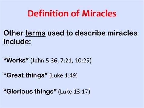 Biblical Perspectives Of Sign Wonders And Miracles