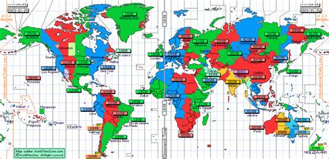 World Time Zones Map And World Clock In 24 Hour Format Standard Time